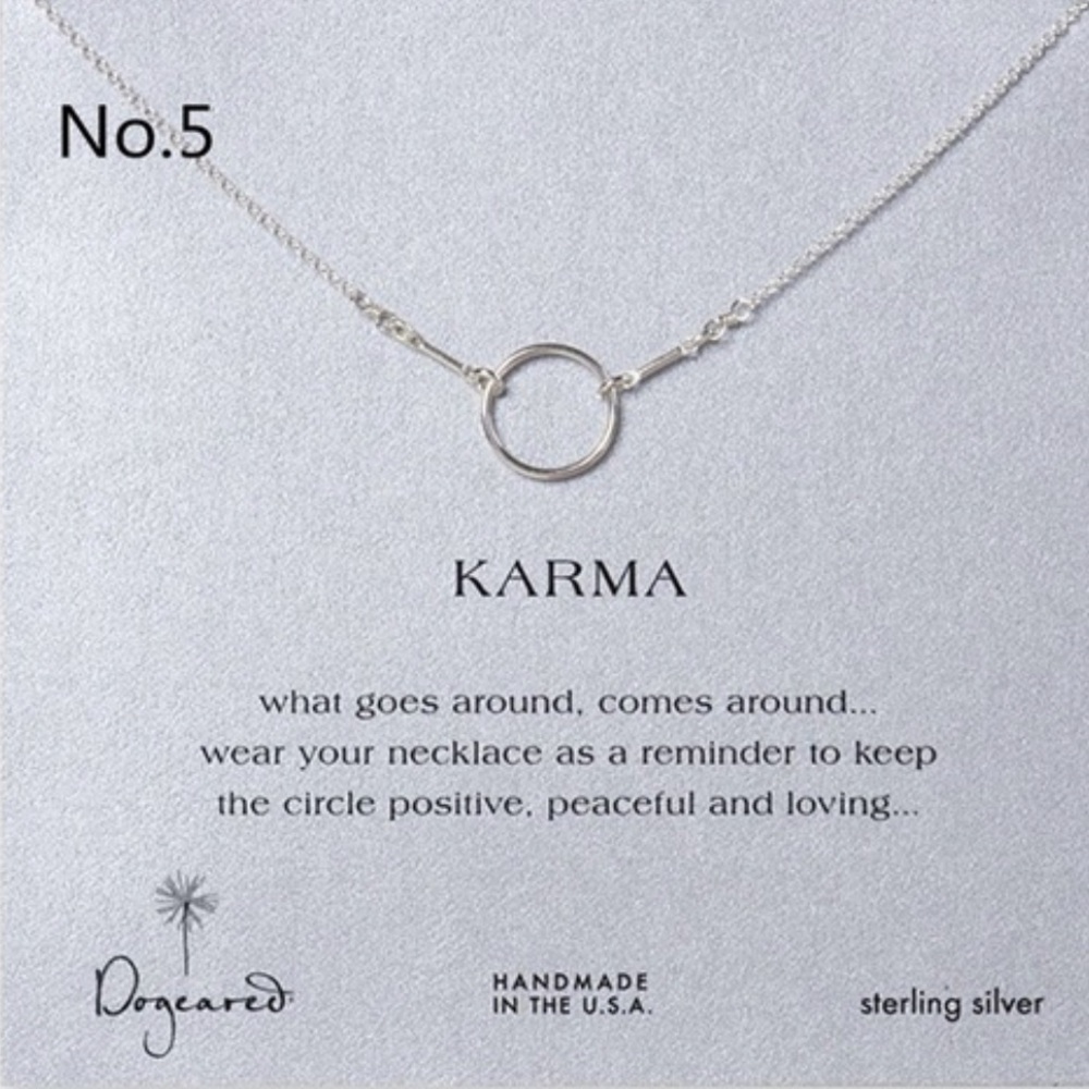 Karma Circle Dainty Necklace